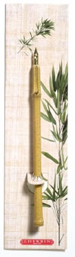 Bamboo Nib Holder with Steel Nib by Herbin