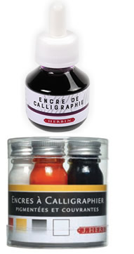 Encre de Calligraphe Fine Calligraphy Ink Black Or Blue